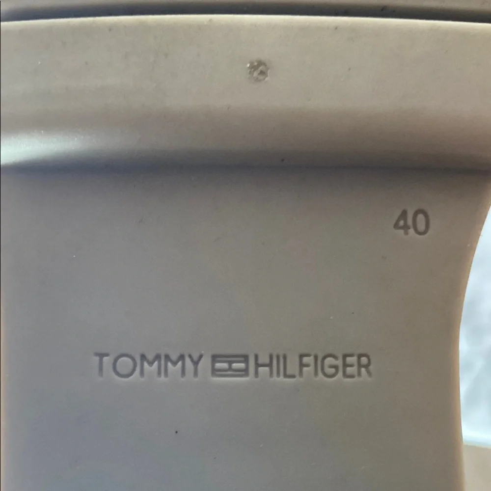 Tommy Hilfiger Blue and White Rain  Chelsea Boots Size 9 Nautical